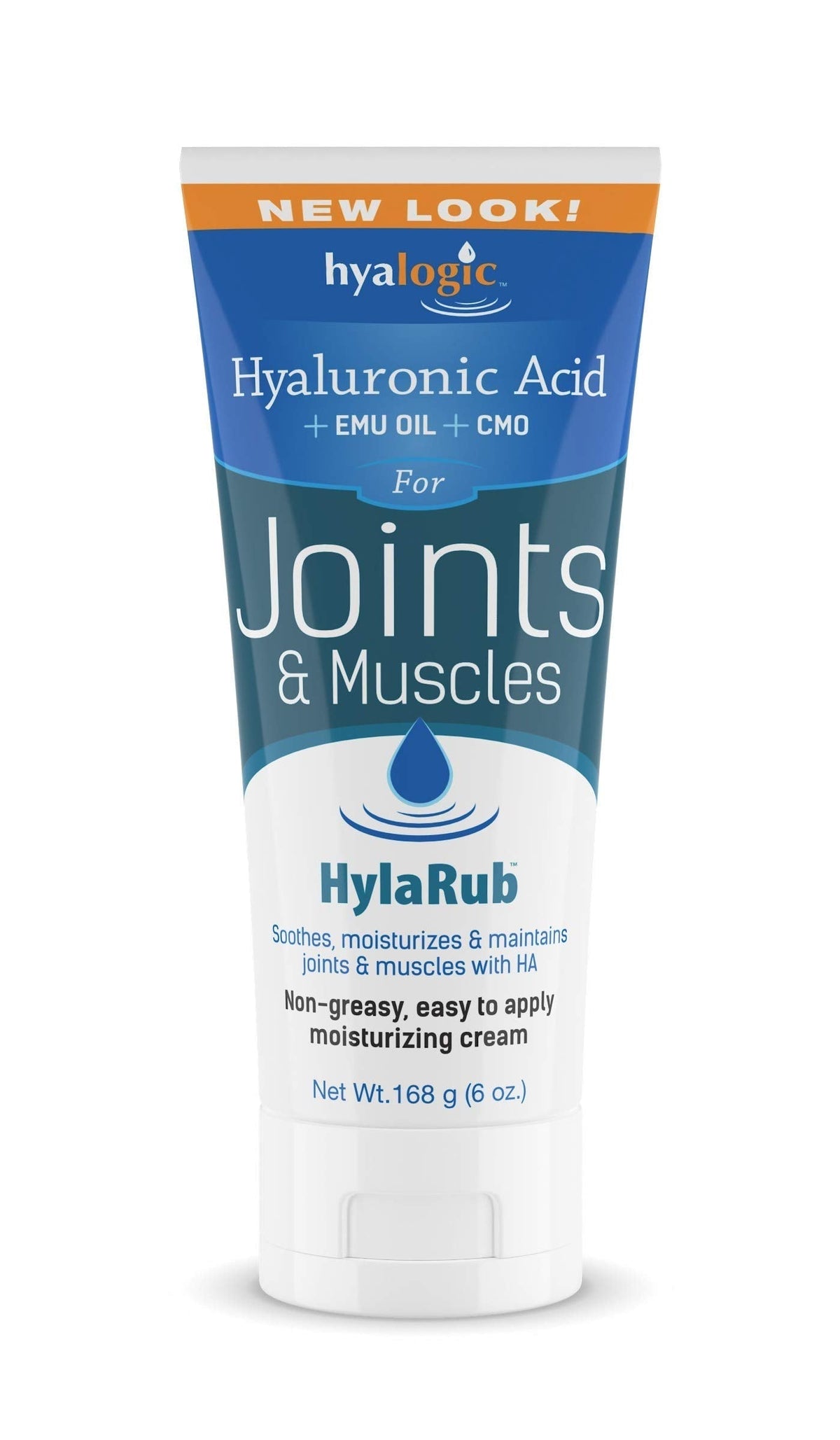 HylaRub HA Joint & Muscle Cream – Hyaluronic Acid Muscle Rub w/Emu Oil & CMO – Non Greasy, Soothes, Moisturizes & Maintains Shoulders, Knees, Back, HIPS & More 6 oz. by Hyalogic HyalogicBuy Supplements Australia