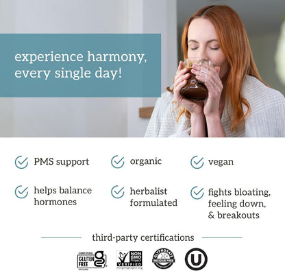 Organifi Harmony - Hormone Balance for Women with Cacao Superfood Powder, 30 Servings