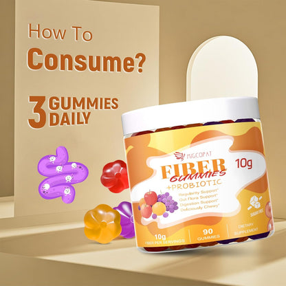 Migcopat (Grape, Apple, Orange) Fiber Gummies+Grape Gummies
