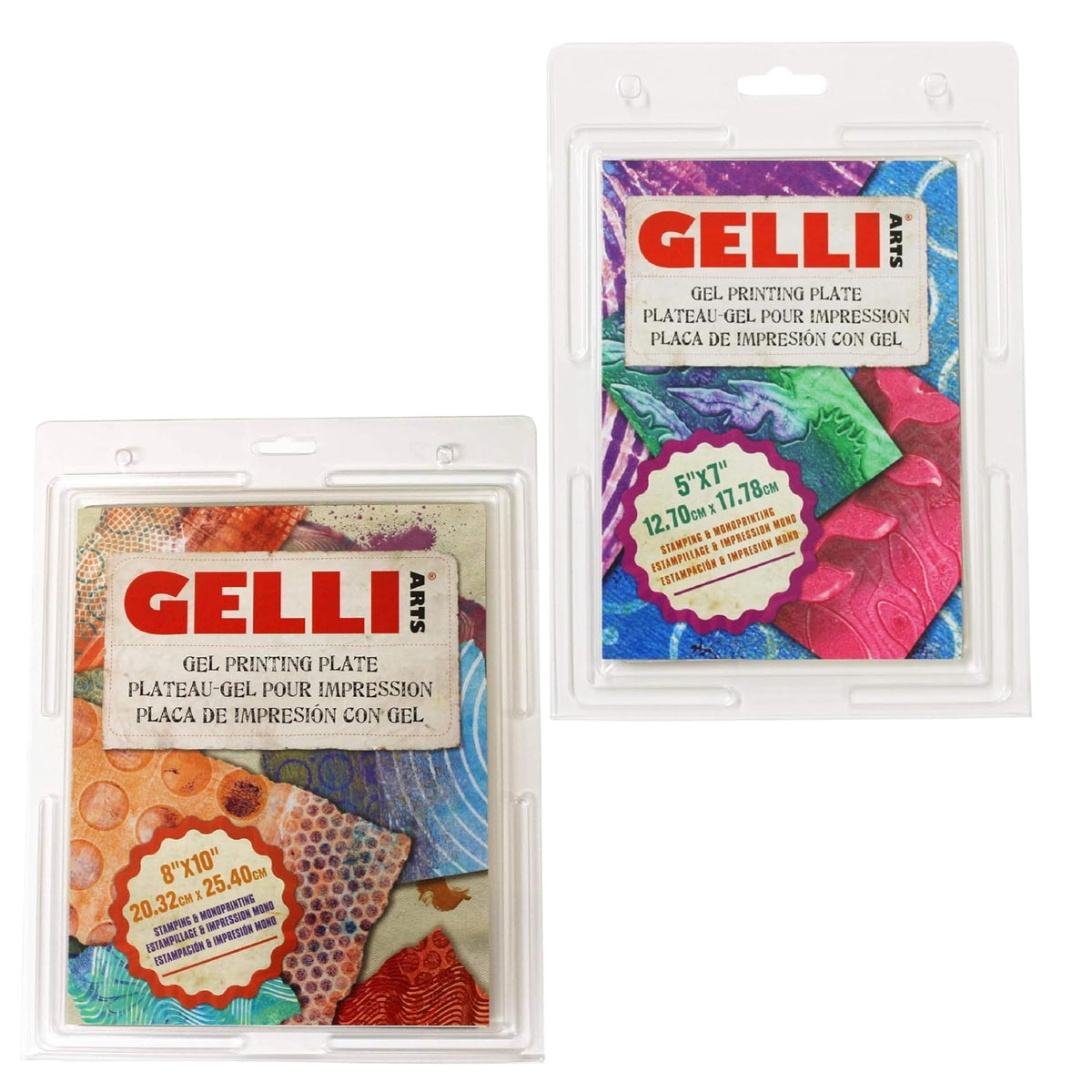 Gelli Arts Gel Printing Plate - 8" X 10" Gel Plate, Reusable Gel Printing Plate, Printmaking Gelli Plate for Art, Clear Gel Monoprinting Plate, Gel Plate Printing for Arts and Crafts