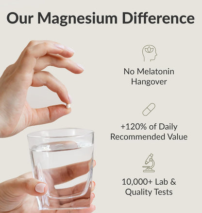 Magnesium Breakthrough Supplement 4.0 - Has 7 Forms of Magnesium: Glycinate, Malate, Citrate, and More - Natural Sleep and Brain Supplement - 90 Capsules