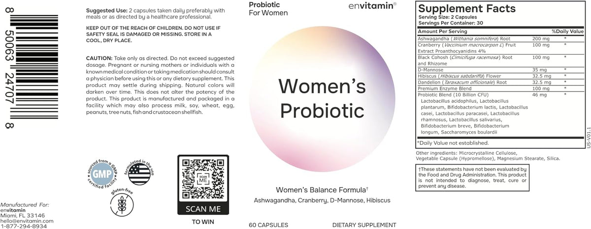 envitamin Women's Probiotics & Multivitamin Bundle (2 prducts)