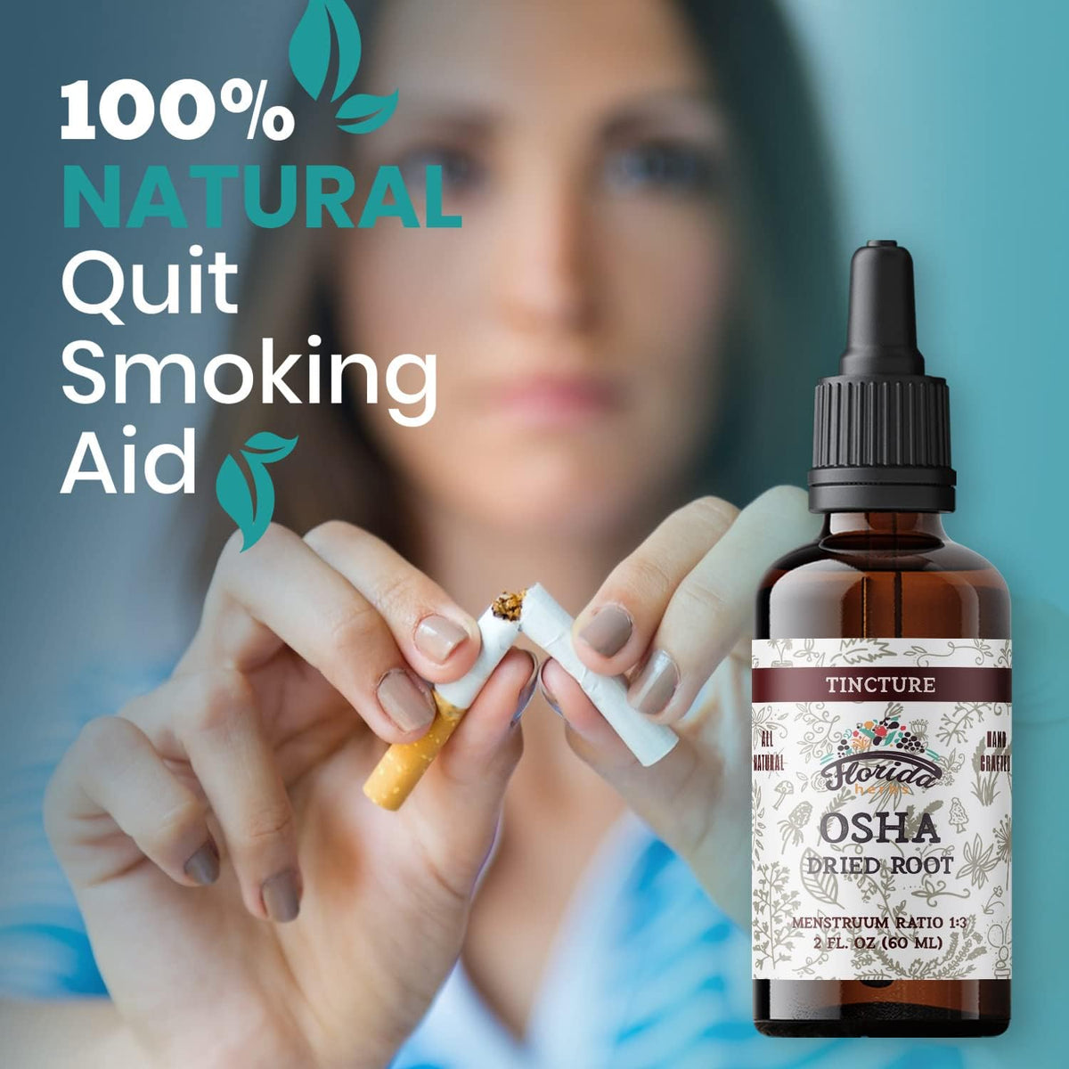 OSHA Root Liquid Extract for Respiratory Support, Organic OSHA Tincture Natural Lung Detox 2 Fl Oz