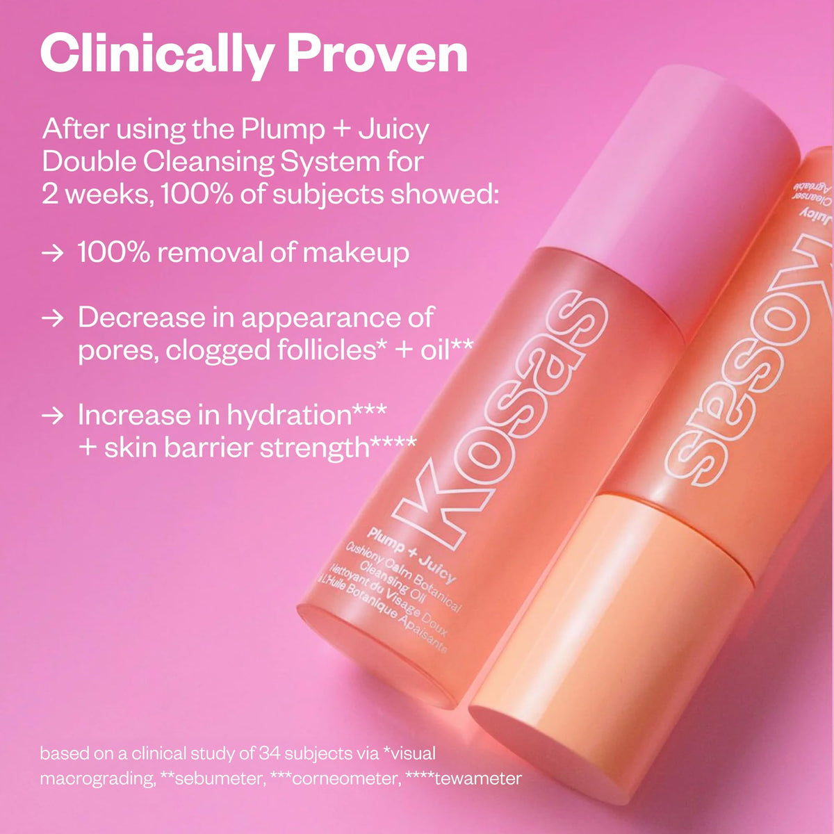 Kosas Plump + Juicy Comfy Clean Gel Cleanser –Hydrating Face Wash for All Skin Types, Deep Clean & Moisturize, Soap & Sulfate Free, with Hyaluronic Acid, Panthenol & Beta Glucan Kosas buy supplements Au