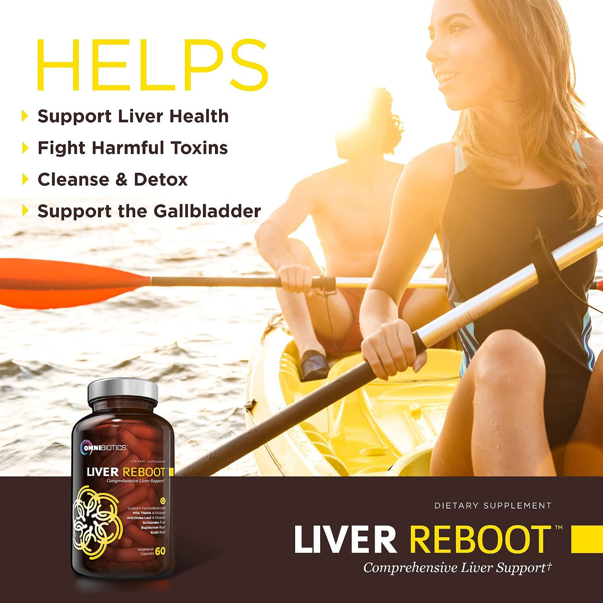 Milk Thisle Capsules + Organic Turmeric Curcumin + Liver Detox Supplement