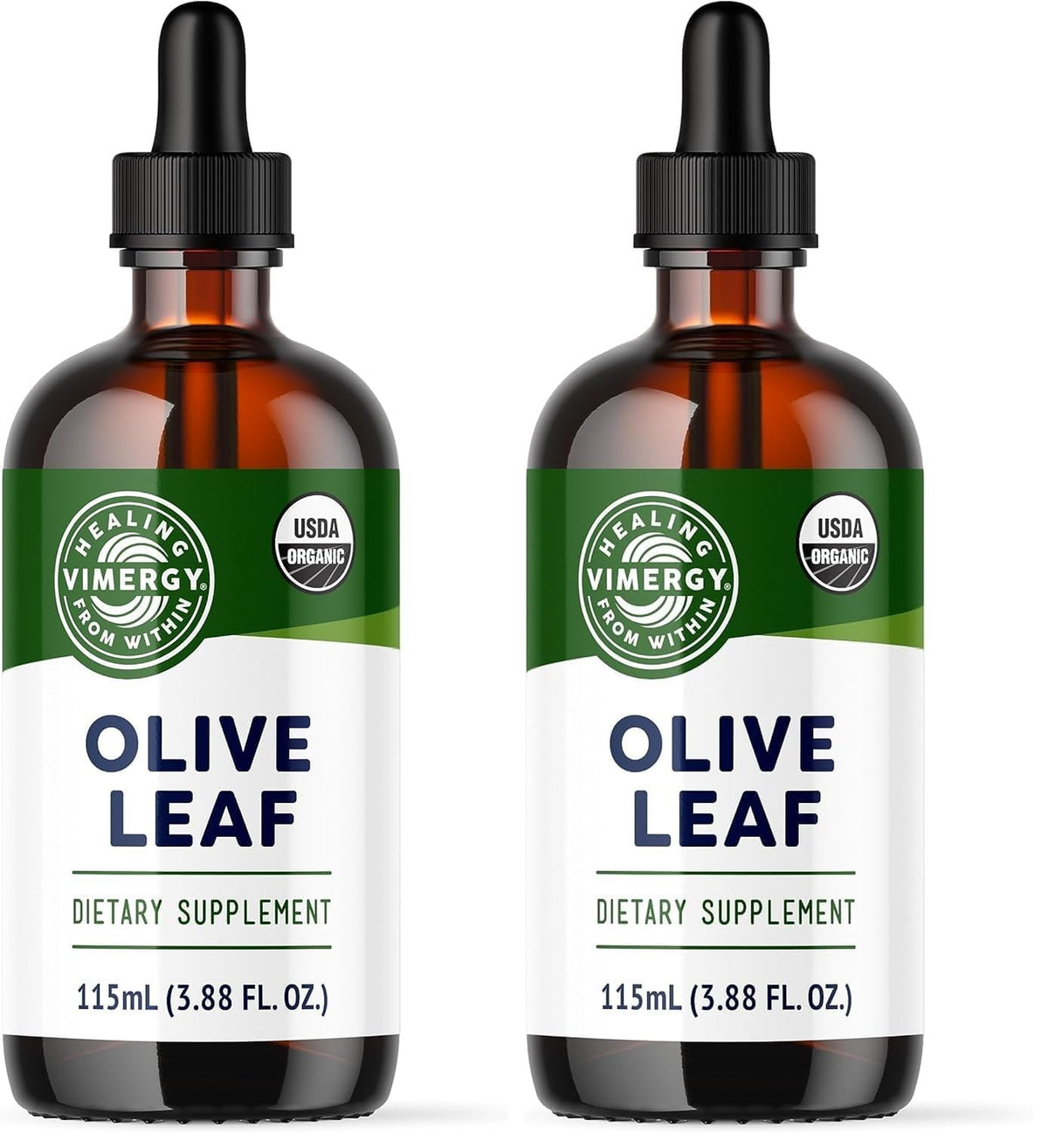 Vimergy Olive Leaf – Supports Immune Health* 57 2mL (2 Droppers or 58 Drops) Servings (200mg Extract Per Serving) – USDA Certified Organic, Vegan, Paleo-Friendly and Gluten-Free – 115 mL