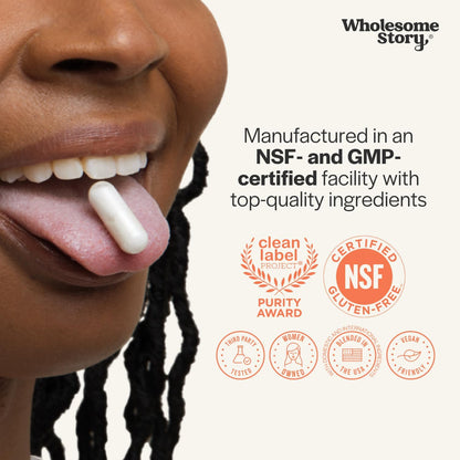 Wholesome Story Myo-Inositol Supplement | Inositol Powder Capsules | Myoinositol | 2000mg Per Serving | 500mg Per Capsule | Male and Female Fertility Supplement | Vitamin B8 | 120 Capsules