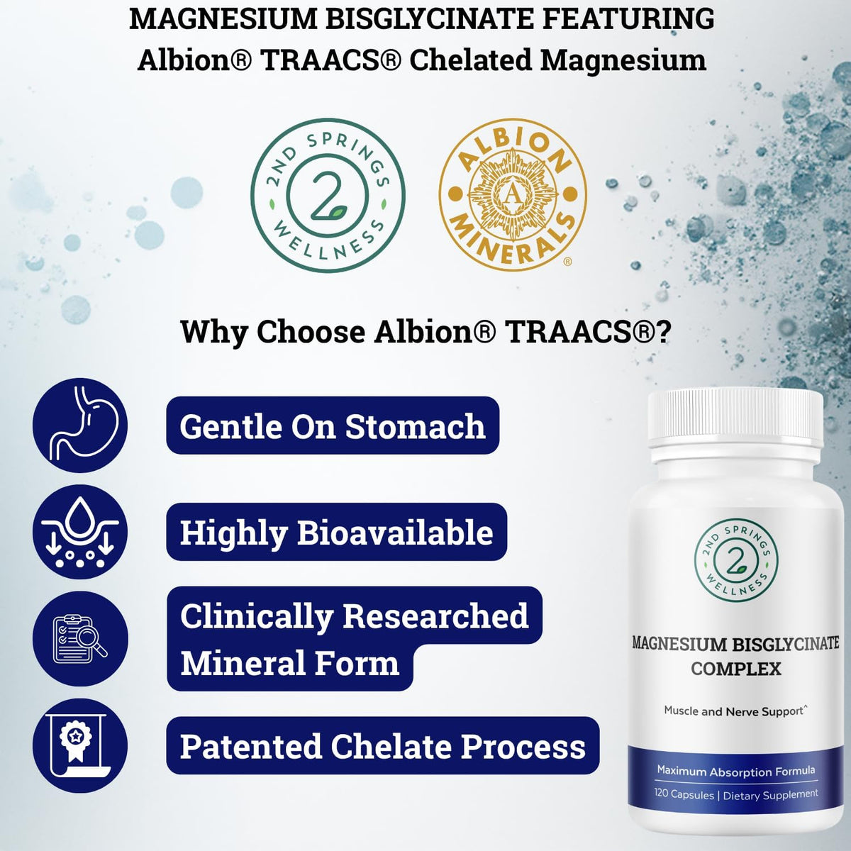 Magnesium Bisglycinate + 7 Mushroom Complex Bundle | Calm, Energy, Immunity, Muscle Support, Focus, Stress Balance & Daily Wellness