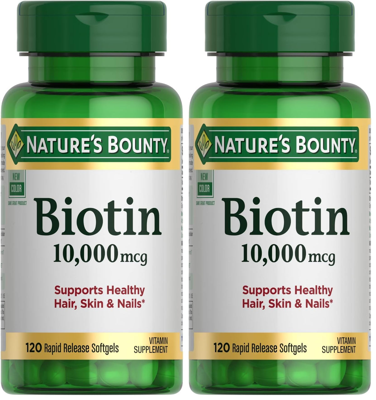 Nature's Bounty Biotin 10,000 mcg, 250 Rapid Release Softgels