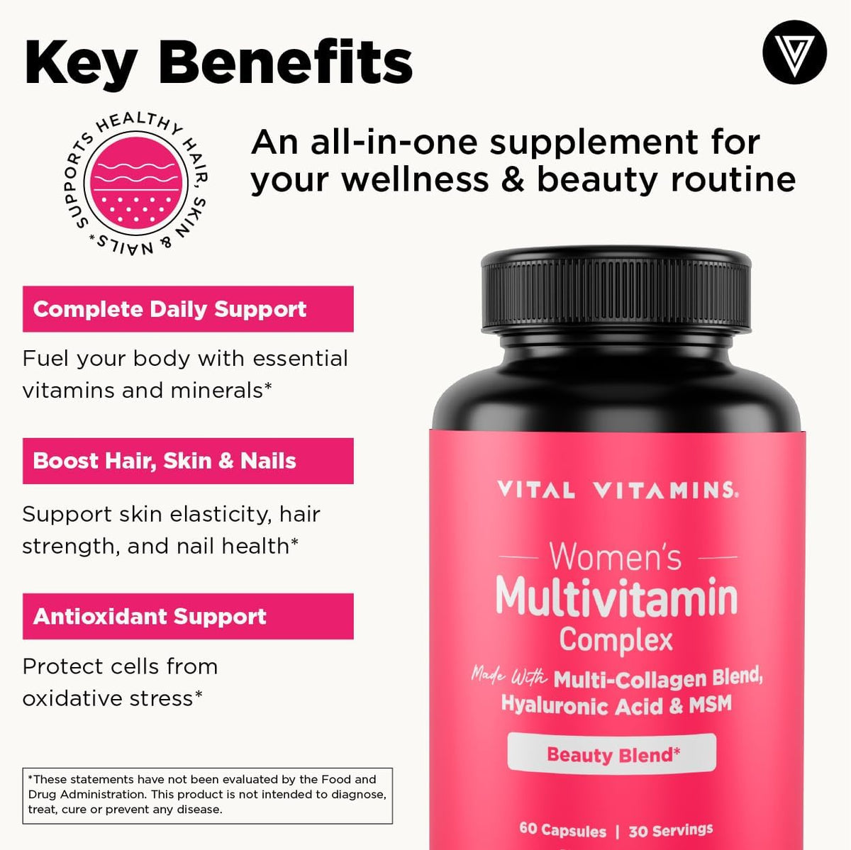 Vital Vitamins Women's Multivitamin Complex + Men's Multivitamin Complex