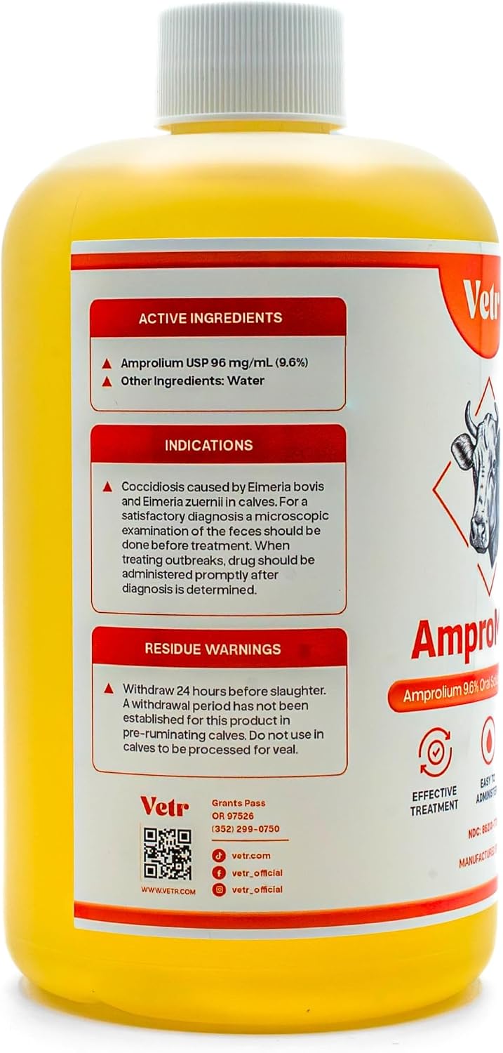 Ampromax Amprolium for Cattle (9.6%), 16.9 Ounces