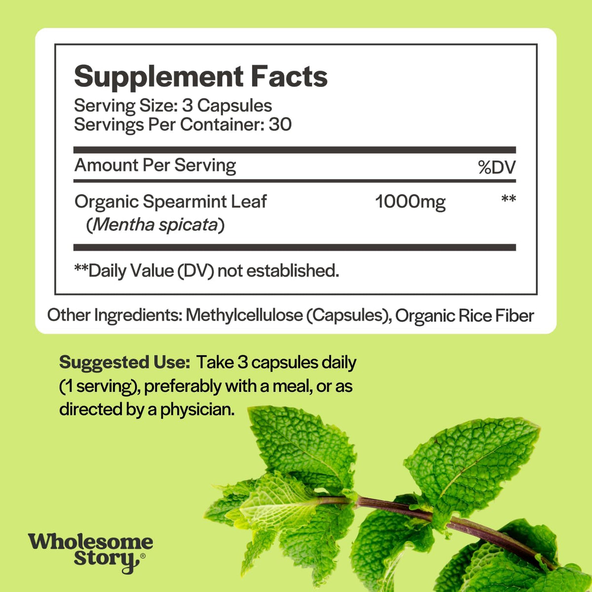 Organic Spearmint + N Acetyl Cysteine | Organic Spearmint Capsules & N Acetyl Cysteine 600 mg Bundle Supplement | Supports Hormones, Liver, Lung, Digestion & Gut Health | 30 & 120 Day Supply