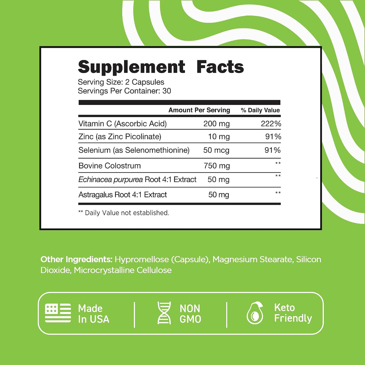 Vital Vitamins Vegan Collagen Booster Capsules + Colostrum Capsules Supplement