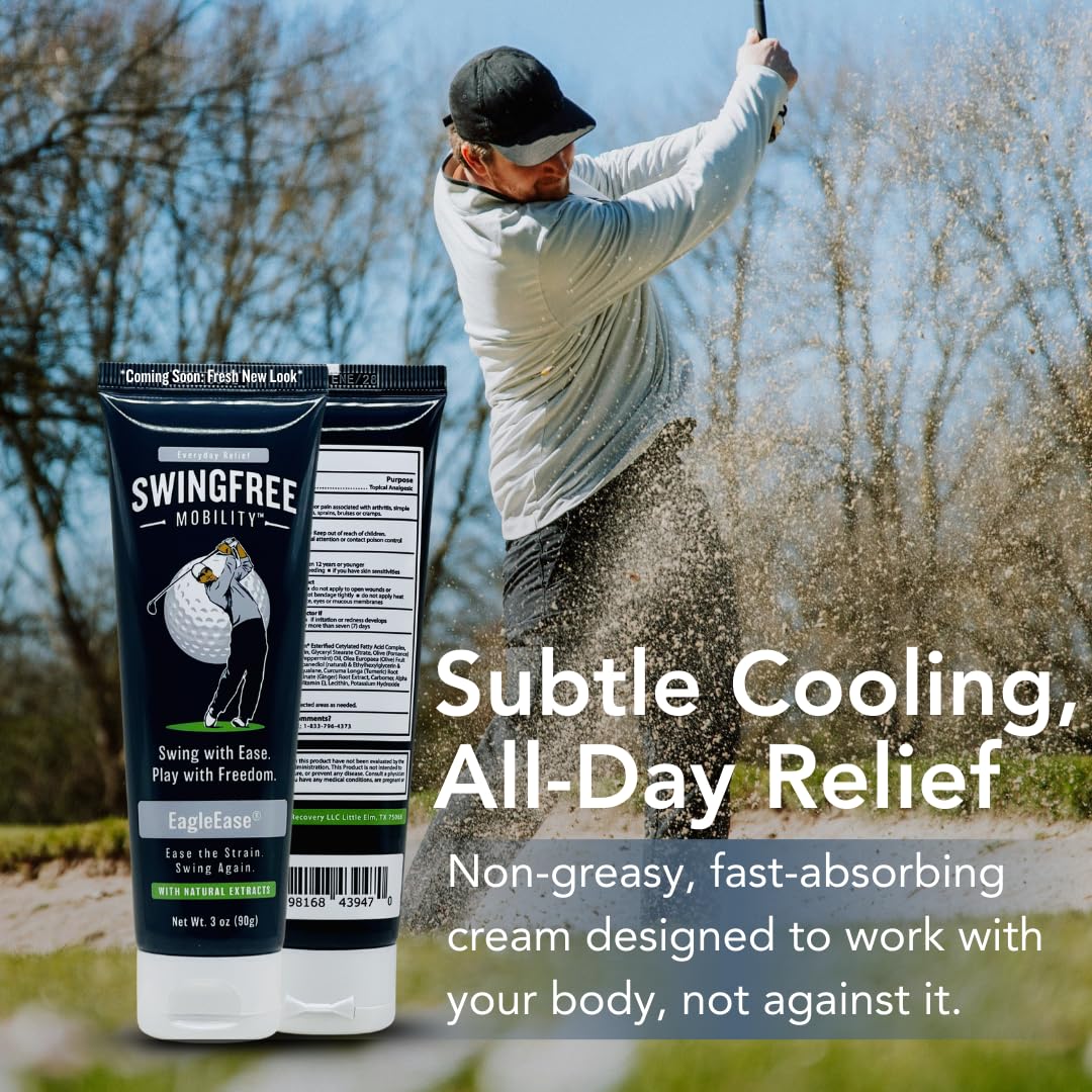 EagleEase – Targeted Joint Support Cream for Golfers & Athletes | Helps Support Elbows & Mobility During & After Play | Fast-Absorbing – 3 oz SwingFree MobilityBuy Supplements Australia