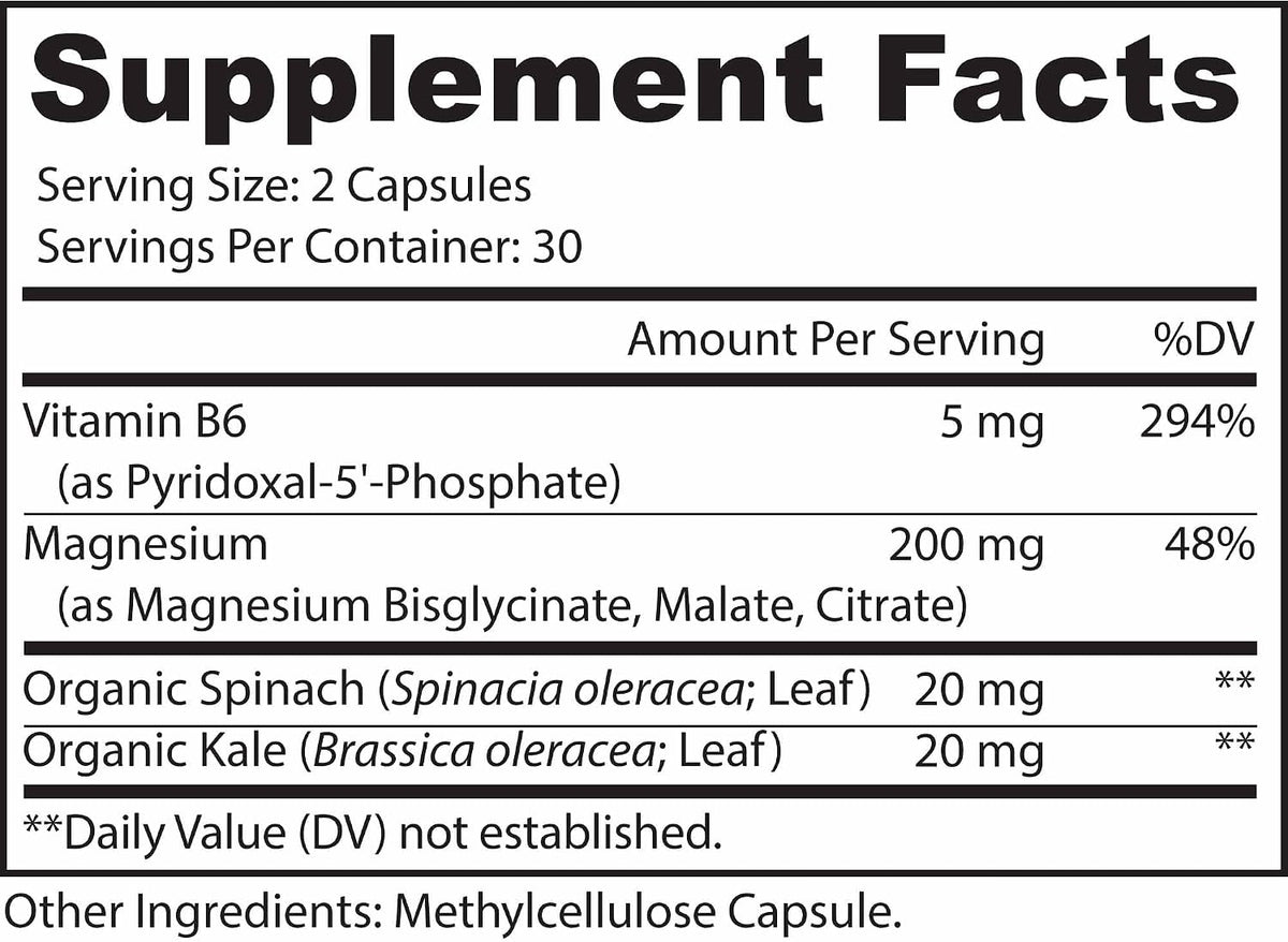 MoxyVites MagniRise™ AM– Magnesium Complex for Women & Men - 200mg Magnesium Bisglycinate, Malate, Citrate, B6, Organic SuperGreens – Chelated, High Absorption – Pairs with MagniRest™ PM – 60 Capsules