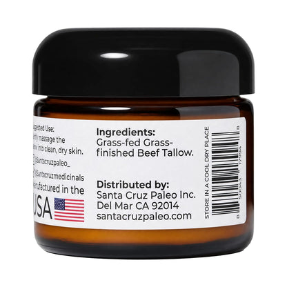 Santa Cruz Paleo Whipped Tallow Face & Body Moisturizer (2oz Pack of 1)