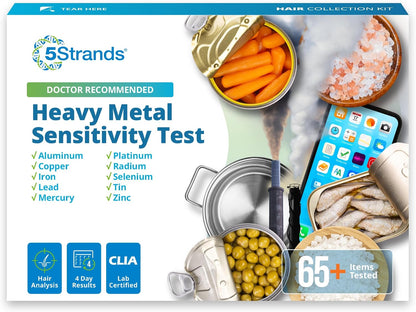 5Strands Heavy Metal Sensitivity Test for Adults & Kids, 67 Items Tested