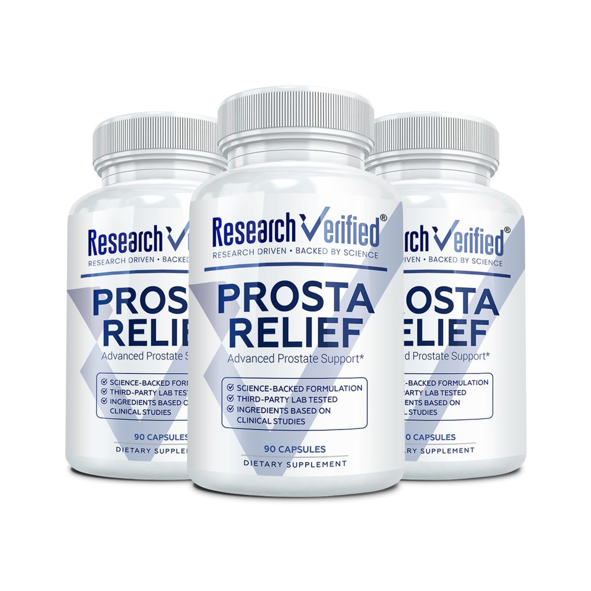 Research Verified Prosta Relief - Saw Palmetto and Bioperine - Prostate Health, Bladder & Urinary Health, Drive and Performance - Pure Natural, 90 Capsules (Pack of 1)