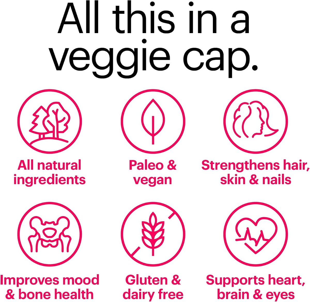 Wellthy Her Women's Daily Vegan Multivitamin for Women, Natural Ingredients for Healthy Hair, Skin, & Nails with Essential Micronutrients (30 Day)