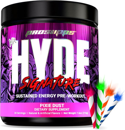 PROSUPPS Hyde Signature Sustained Pre Workout, Pixie Dust and Creatine 300 Bundle