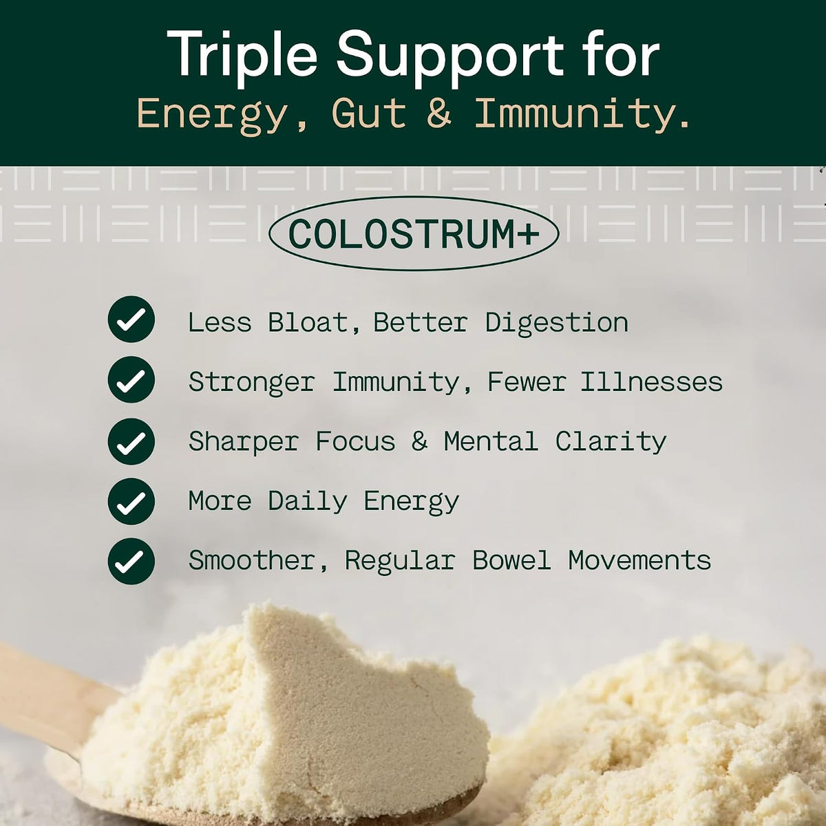 Adapt Naturals Gut & Immune Defense Bundle – Bio-Avail Colostrum+ Powder with Lactoferrin & Biome Protect 4-in-1 Gut Supplement – 30-Day Supply