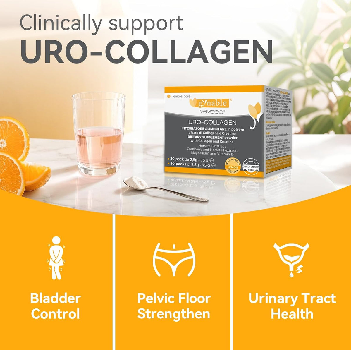 Gynable Vaginal probiotic and Bladder Control Supplement for Women Bundle