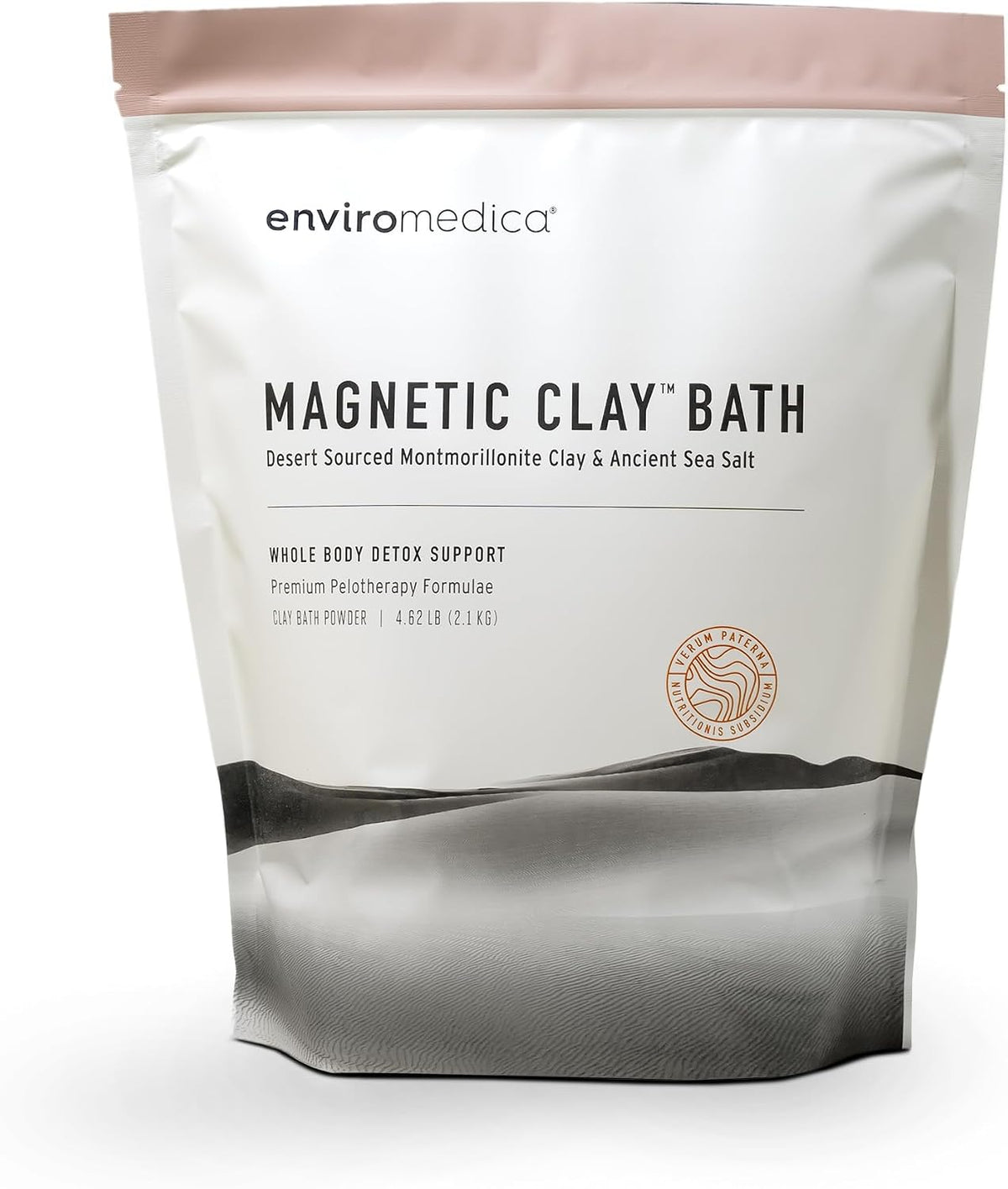 Magnetic Bentonite Clay Bath Soak, Detox & Cleanse, 500g | Sodium & calcium bentonite with Himalayan salt. Use as body soak, foot soak, or face clay mask. Rejuvenating & cleansing.
