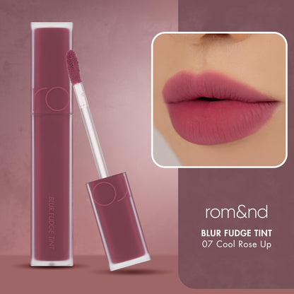 rom&nd OVEEER Shade Series Blur Fudge Tint | Silky Matte Lipstick for Velvety Smooth Lips | Long-Lasting Stain, Wrinkle Blurring, Moisturizing Formula | 16 Burnt Orange | Lip Stain Long Lasting Waterproof | Buildable Matte Blurred Finish | Hydrating Lip S