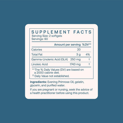 BodyBio Evening Primrose Oil - Cold Pressed GLA for Skin & Hormone Support | Non-GMO, Cold Pressed, Natural Gamma Linolenic Acid