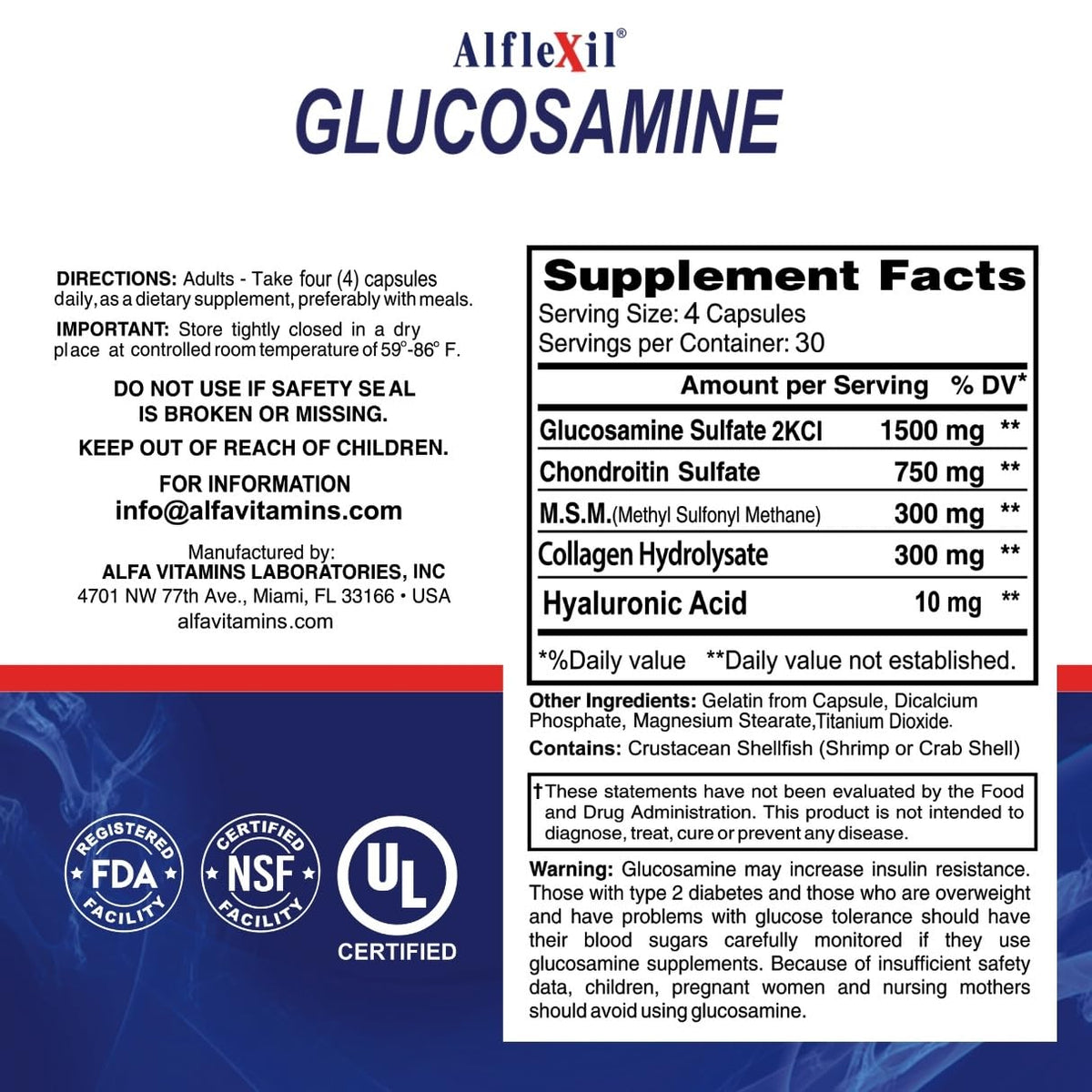 Glucosamine Plus Chondroitin Cream with MSM & Collagen, Supports Healthy Joints, Joint & Muscle Pain Relief, Improves Mobility, Fast Absorption, and Moisturizes Skin, 4 Oz.