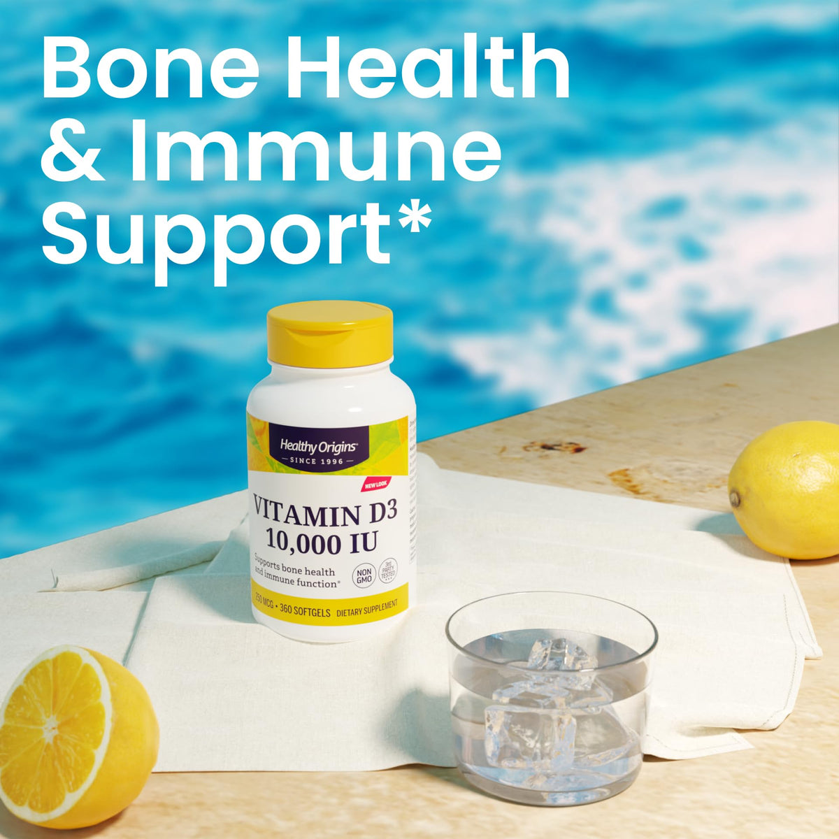 Healthy Origins Vitamin D3 10,000 IU 250 mcg, 360 Softgels