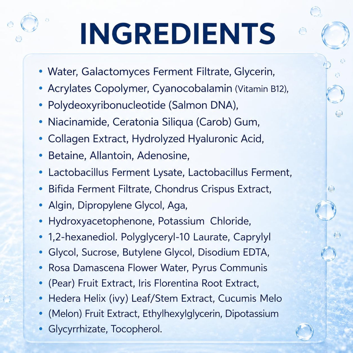 PDRN Hydrogel Face Mask — Collagen Face Mask, 99% Salmon DNA PDRN(34ml X 5) | PDRN, Collagen & Hyaluronic Acid for Intense Hydration, Smooth-Looking Skin — +177% Surface Hydration & −75% Pore Appearance