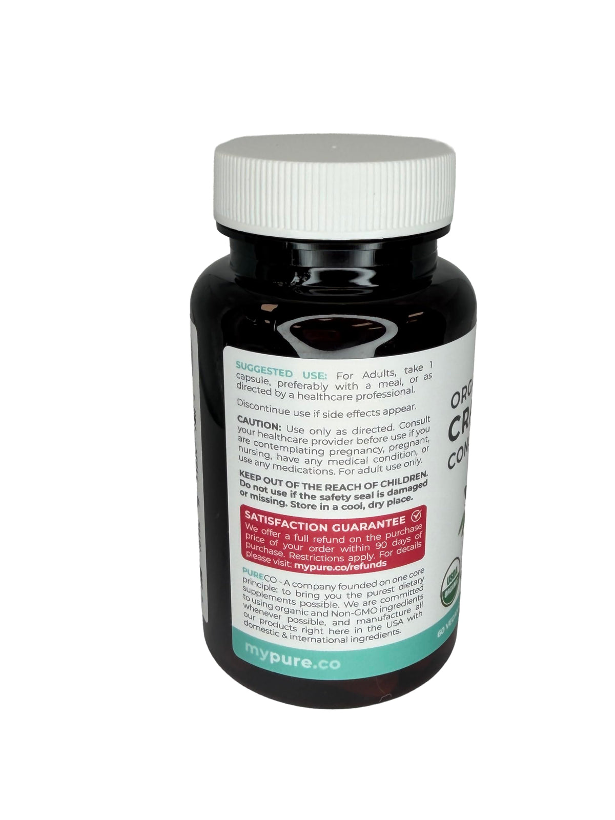 Organic Cranberry Pills - Vegan Supplement for Urinary Tract Health & Kidney Cleanse - Cranberry Pills for Women 500mg 50:1 Cranberry Concentrate Per Serving - Urinary Tract Support - 60 Capsules