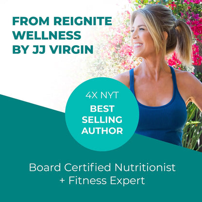 Reignite Wellness by JJ Virgin | Chocolate Bone Broth All-in-One Shake | Gluten Free + Dairy Free Protein Powder | Contains 20G of Beef Protein with Vitamins, Minerals, Amino Acids | 30 Servings
