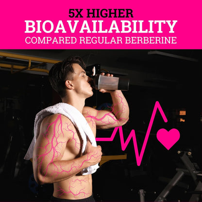 Black Forest 5X Berberine a Dihydroberberine Supplement (Super Berberine Now 5X More Effective Than Regular Berberine HCL) Best Dihydroberberine with Ceylon Cinnamon - Similar to Berberine Phytosome
