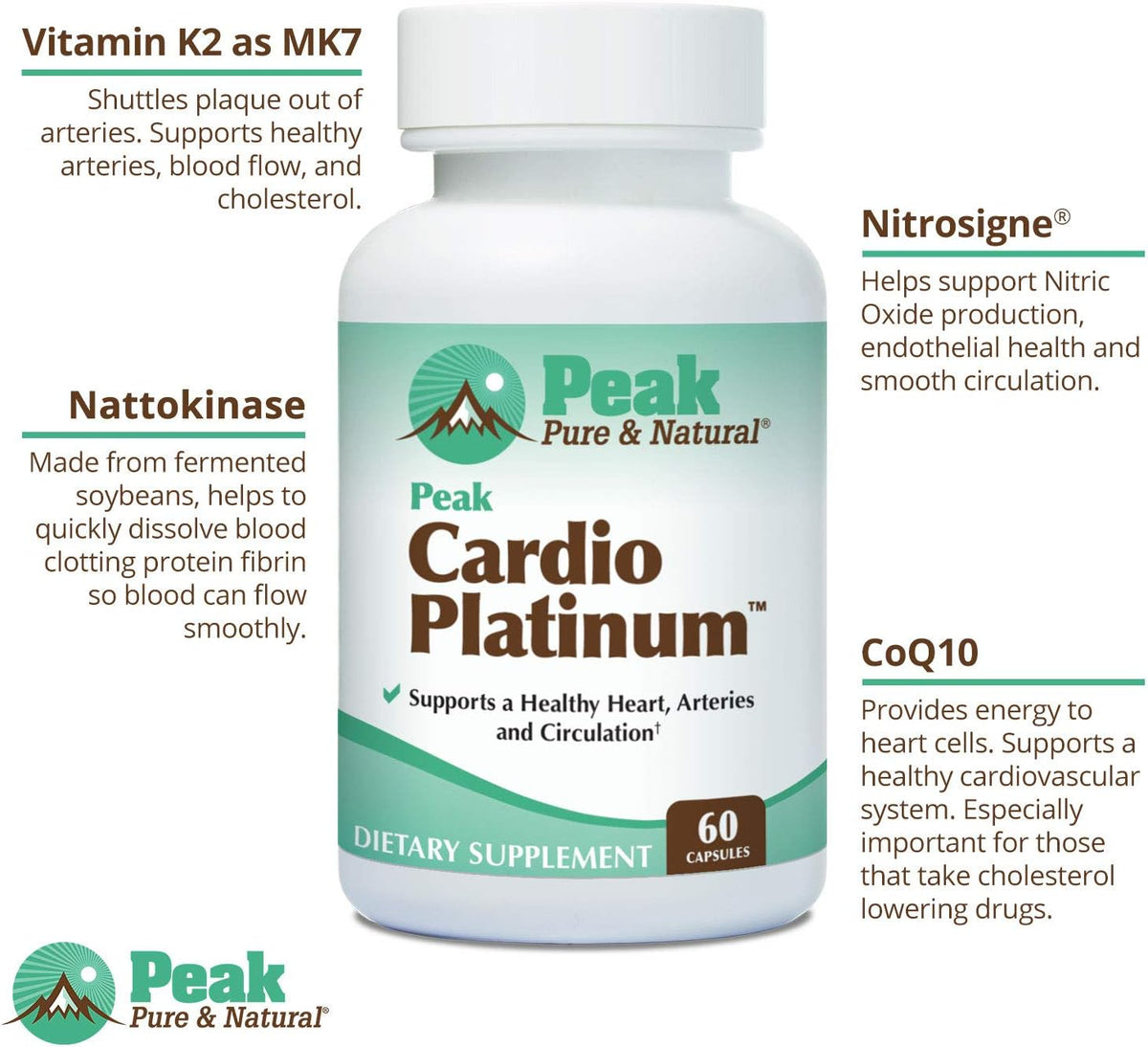 Peak Pure & Natural Cardio Platinum & Peak D3