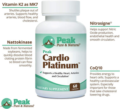 Peak Pure & Natural Peak Cardio Platinum (2 Bottle Pack)