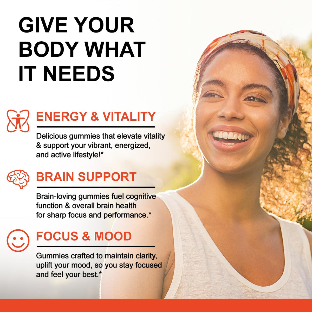 Vitamin B Complex Gummies for Women & Men - All B Complex & B12 - 60 Gummy | Vitamin B12, B1, B2, B3, B5, B6, B7 & B9 with Vitamin C & Choline - Energy & Immune Support* - Vegan, Peach Flavor