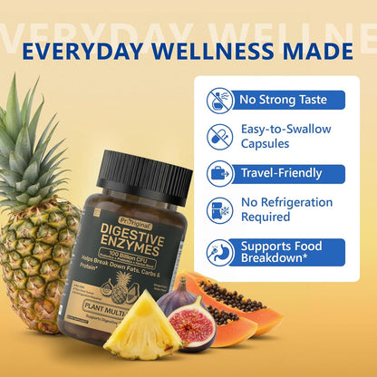 12 PPM H2 Hydrogen Tablets & Multi Enzyme Capsules with Probiotics | Daily Supplement Routine | 2 Items