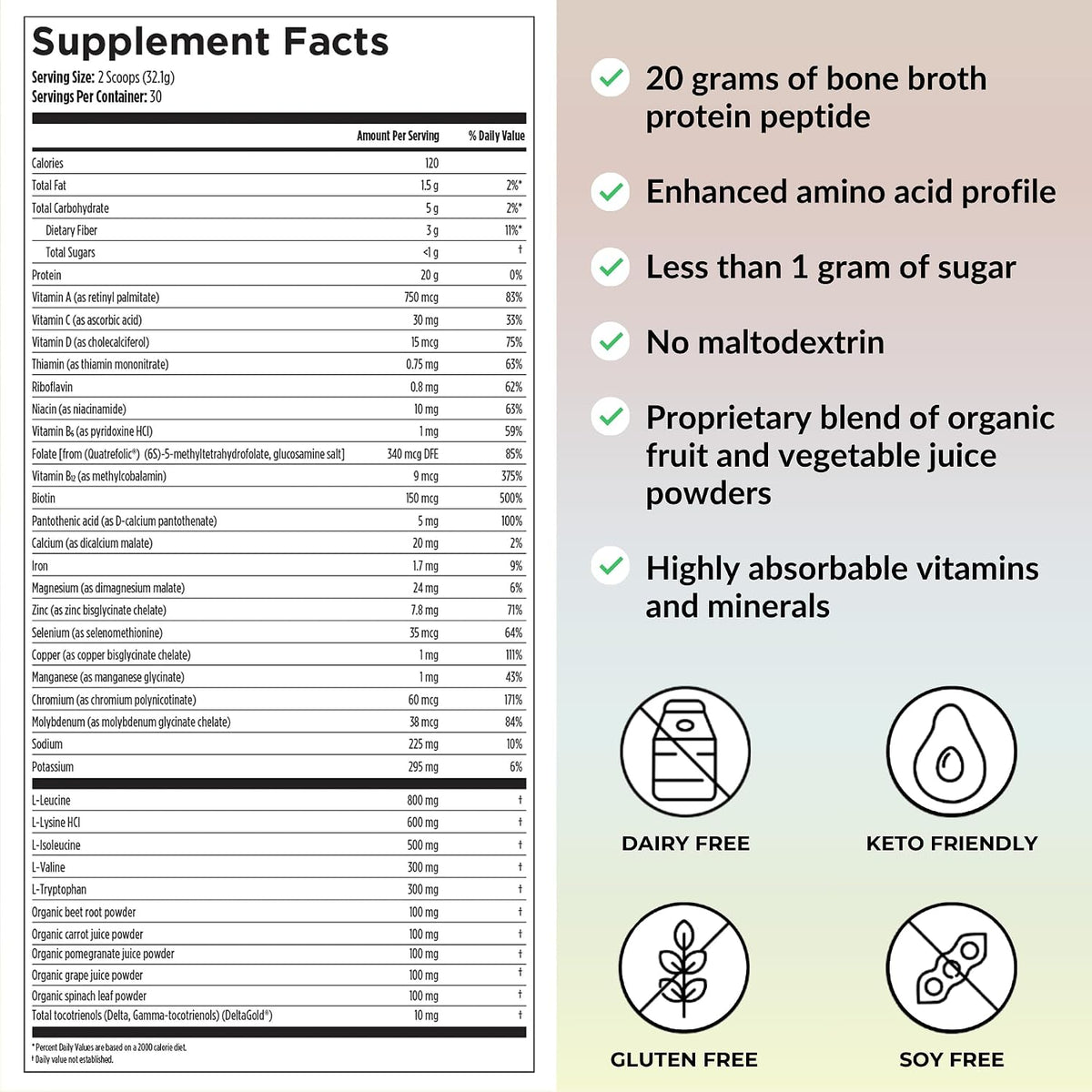 Reignite Wellness by JJ Virgin SHEatine Powder (Unflavored) and Bone Broth All-in-One Shake (Chocolate)