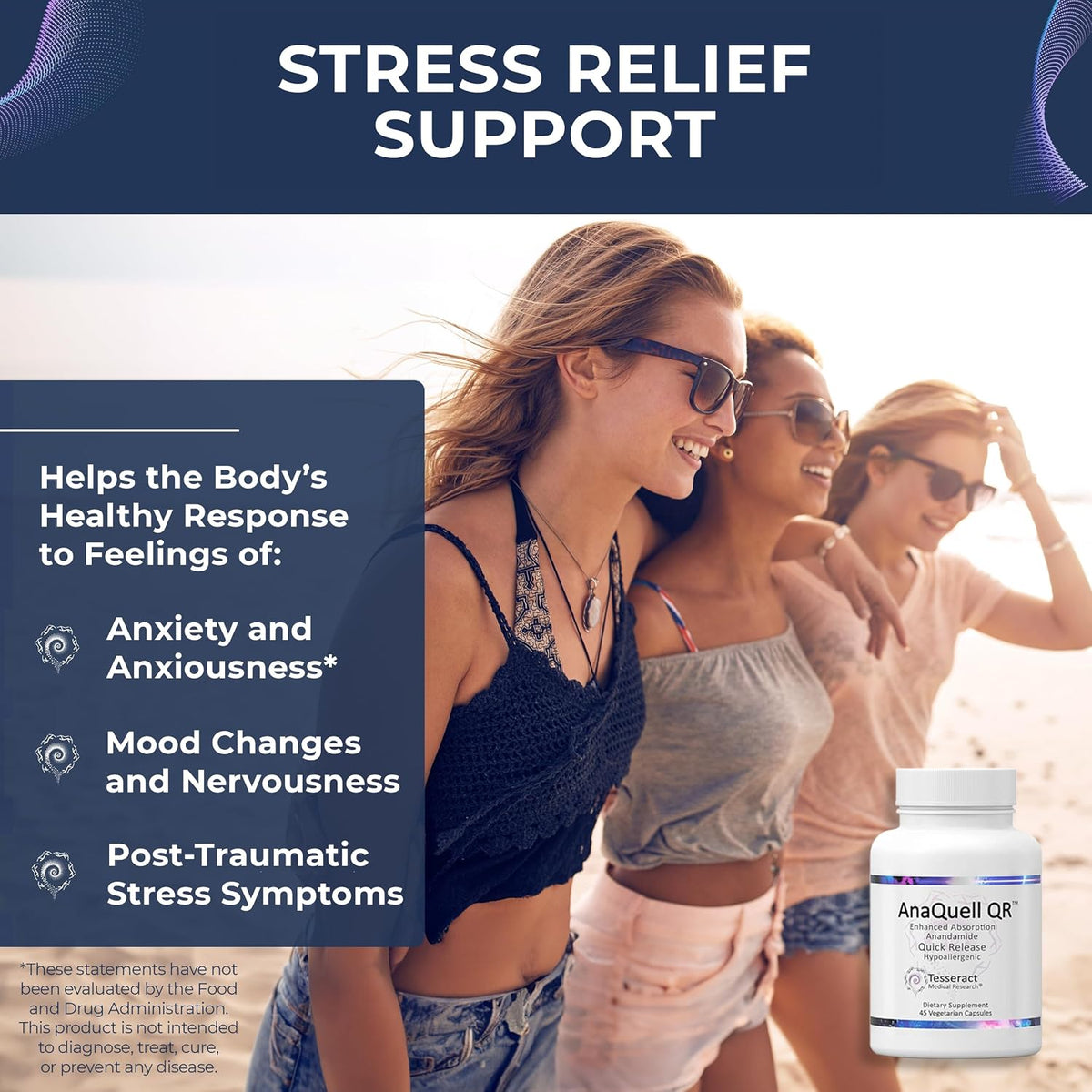 Tesseract Medical Research Ultra Lung and Stress Management, Respiratory Health Support Supplement (90 Capsules) and Stress Relief & Mood Support Supplement (45 Capsules)