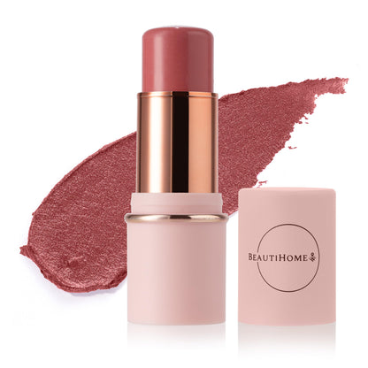 BeautiHome Blush Stick for Cheeks & Lips Multistick Cream Blush- Easy to Apply & Blend- Infused with Nourishing Ingredients for your Skin Compact Travel Size Makeup (Misty Rose, Small) BeautiHomeBuy Supplements Australia