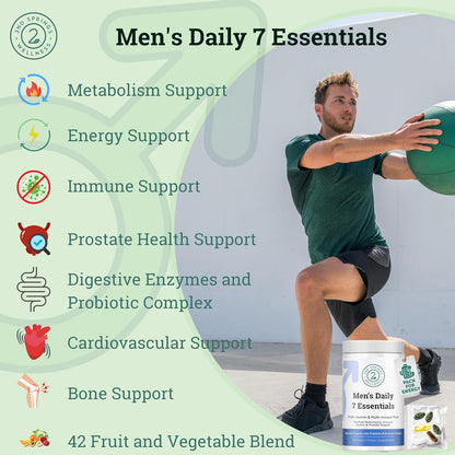 ALA & ALC Complex + Men’s Daily 7 Essentials Bundle | Energy, Metabolism, Cognitive Support, Vitality, Immunity & Daily Wellness