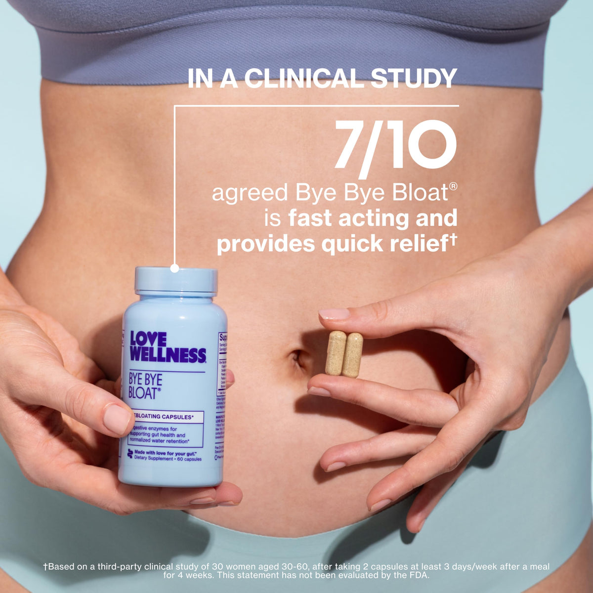 Love Wellness Bye Bye Bloat | Digestive Enzymes for Fast Acting Bloating Relief for Women | Helps Reduce Water Retention & Gas Relief | Supports Digestive Health with Fenugreek & Dandelion | 60 Count Love Wellness buy supplements Au