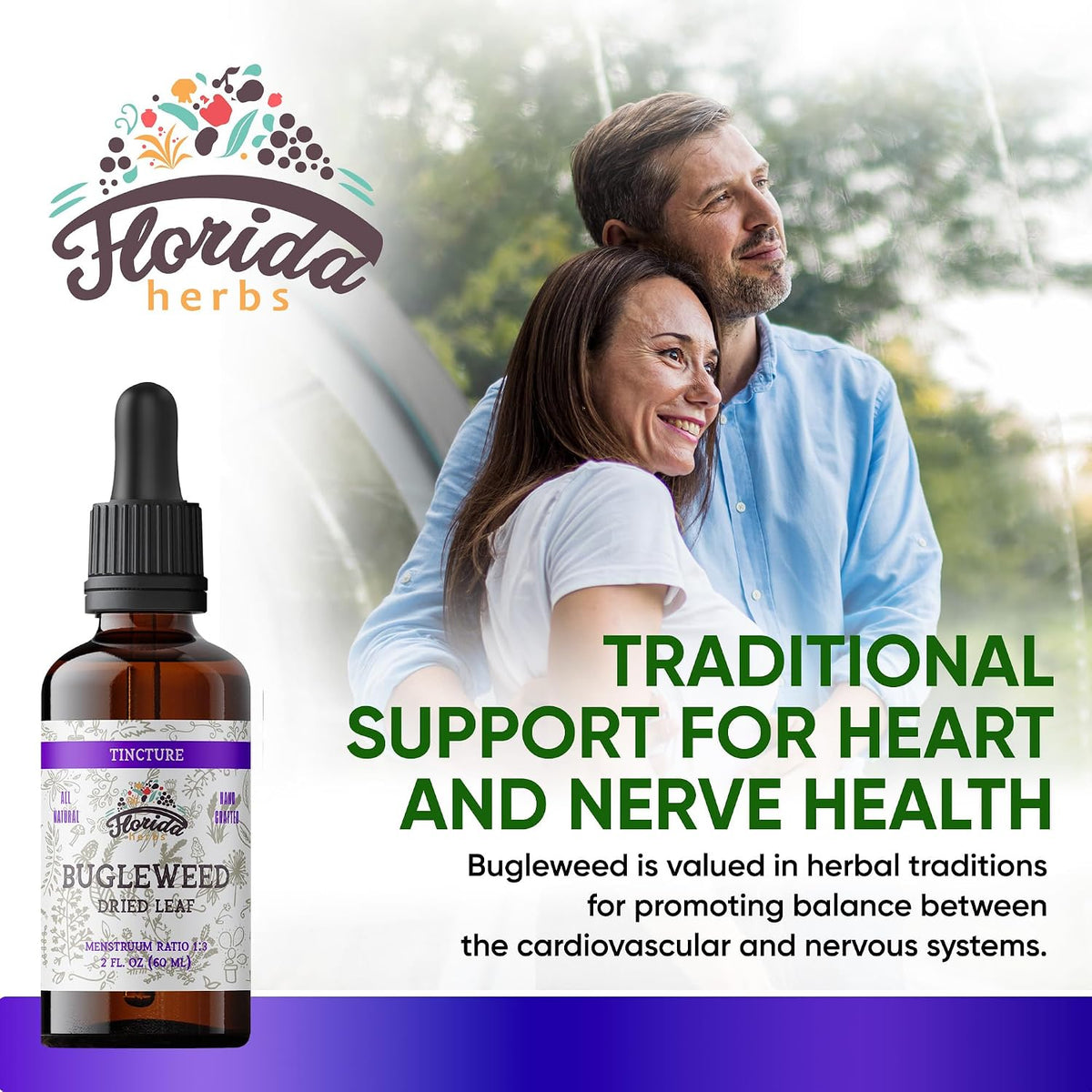 Bugleweed Tincture, Organic Bugleweed Extract (Ze LAN, Lycopus Virginicus) Herbal Supplement, Non-GMO in Cold-Pressed Organic Vegetable Glycerin 700 mg, 2 oz (60 ml)