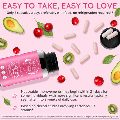 Happy Healthy Hippie PeriPeace Supplements for Women & Vaginal Probiotics for Women