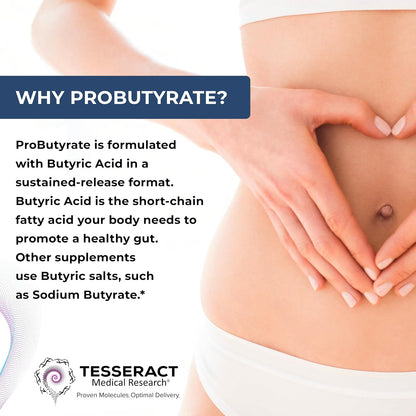Tesseract ProButyrate Gut Health & SafeCell S-Acetyl Glutathione Neuro Support Bundle – 600mg + 300mg, 120 + 60 Capsules, Antioxidant & Gut Microbiome Balance