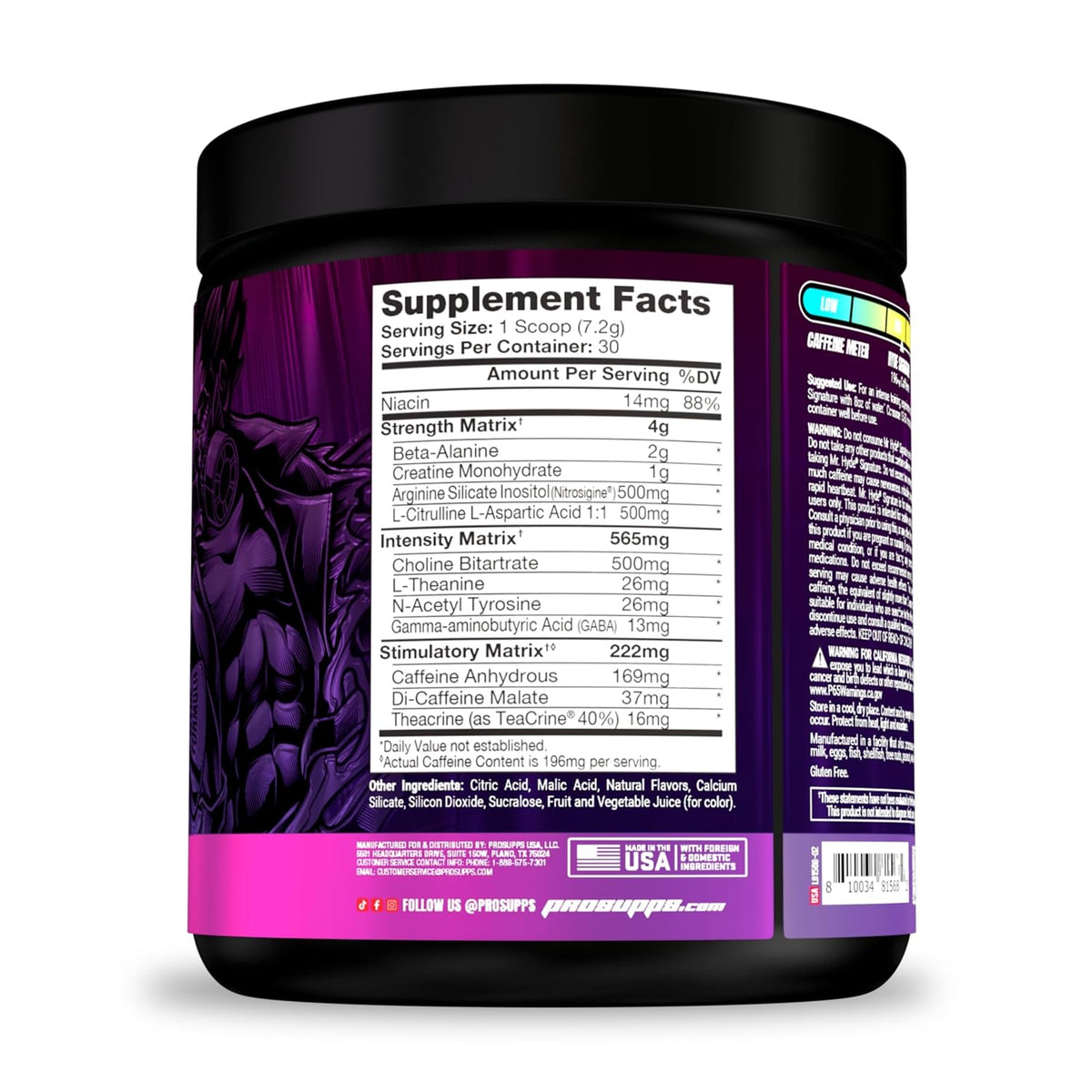 PROSUPPS Hyde Signature Sustained Pre Workout, Pixie Dust and Creatine 300 Bundle