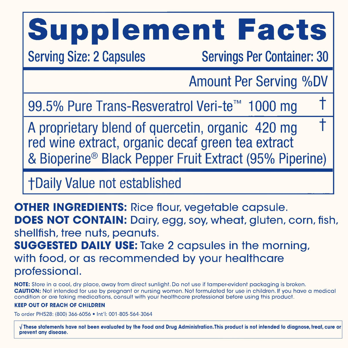 ProHealth Trans Resveratrol Plus 1000mg. Worlds Most Researched Trans-Res Supplement. Doctor Formulated with Quercetin & BioEnhancers for Max Potency. Lab Tested 98% Pure. 30 Servings (3 Pack)
