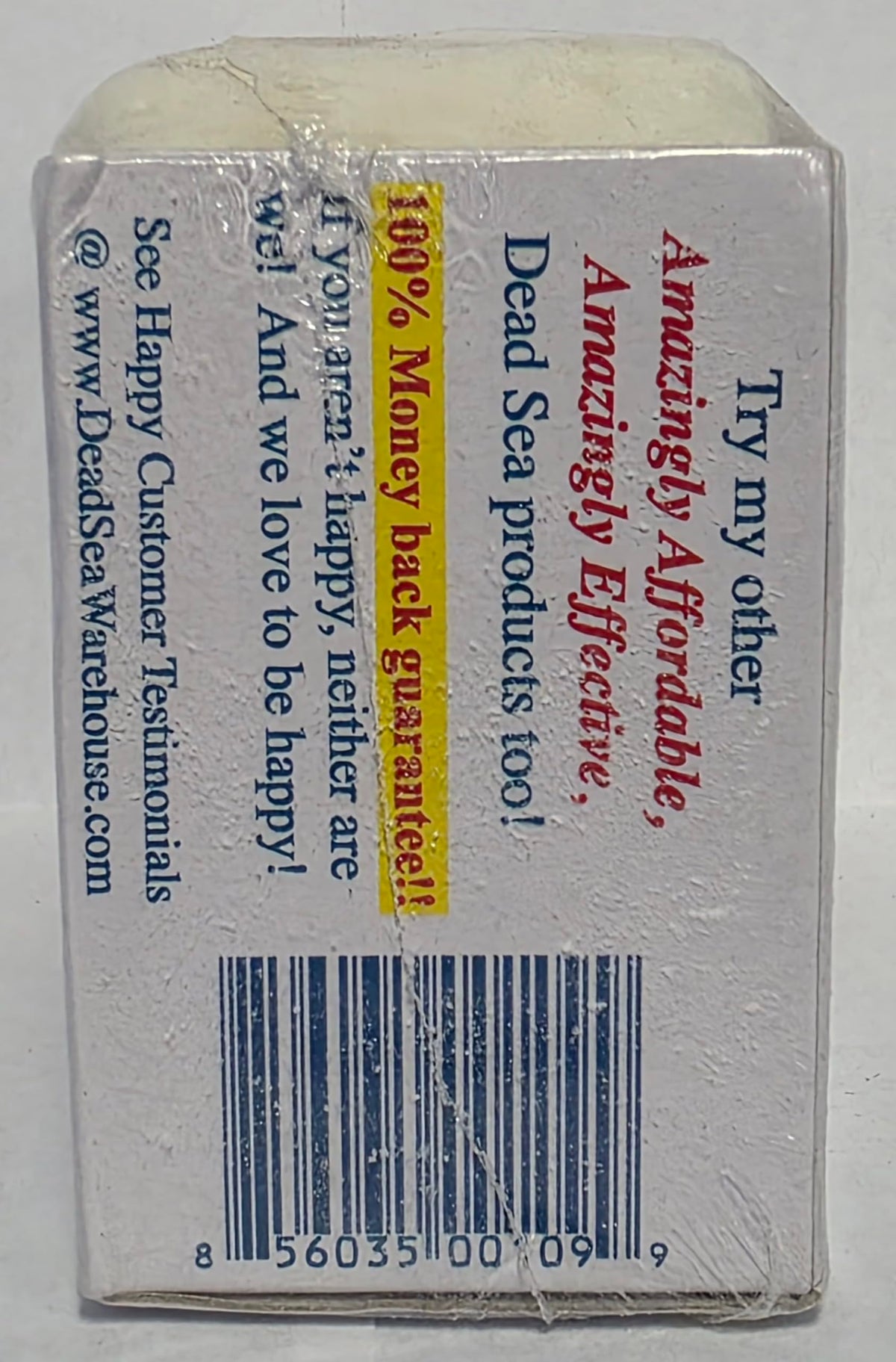 Dead Sea Warehouse - Dead Sea Salt Soap Bar - Original Face & Body Bar - Hydrating Mineral Soap for All Skin Types, Fragrance-Free - 3.5 oz